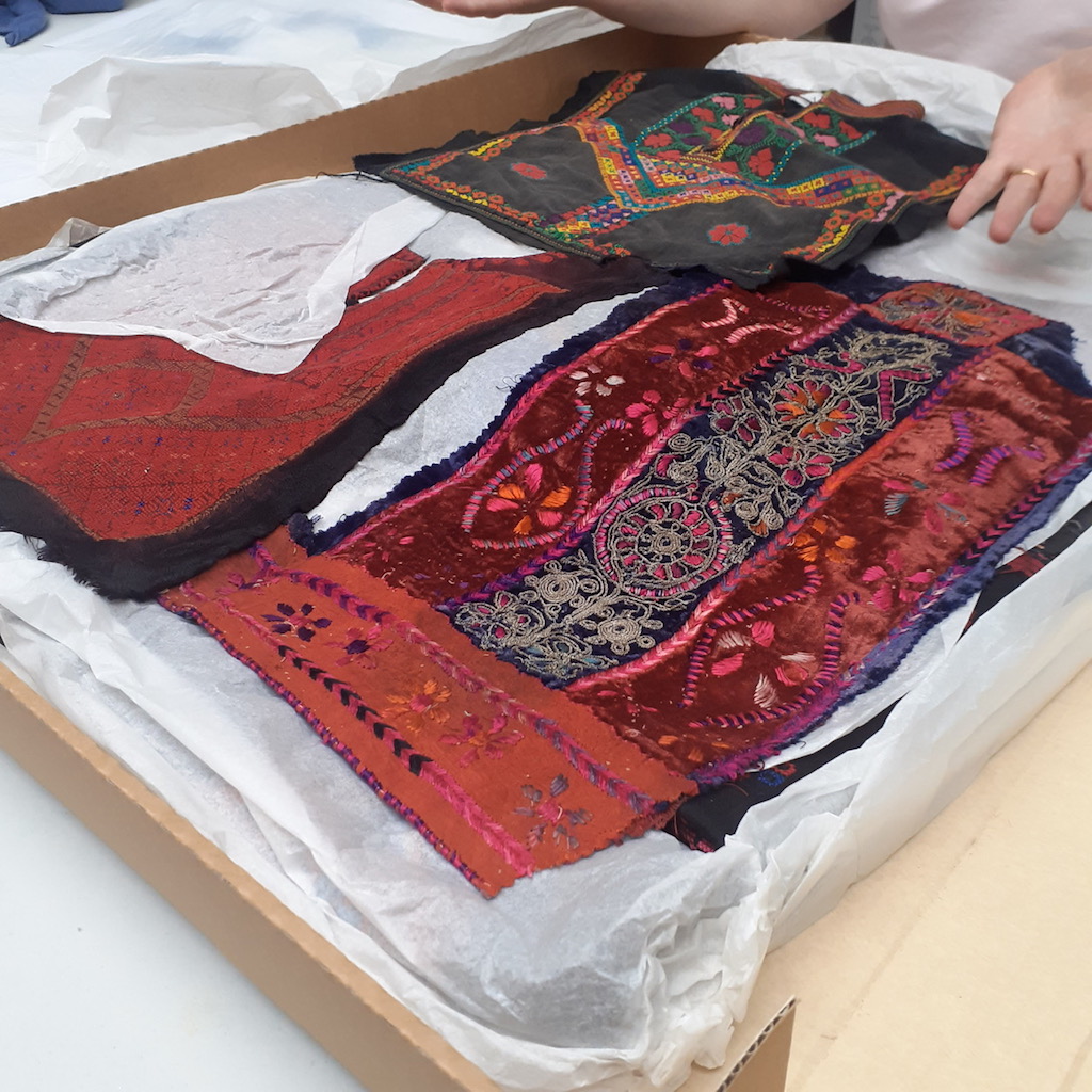 TRC workshop on 25th July: Middle Eastern embroidery. Photograph: Fatima Abbadi.