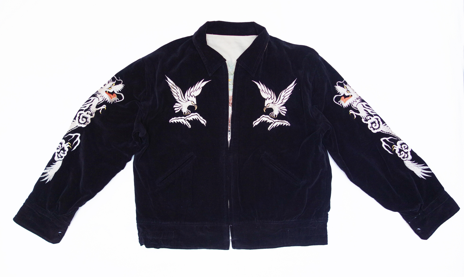 Japanese sukajan jacket, early 21st century (TRC 2021.0625).