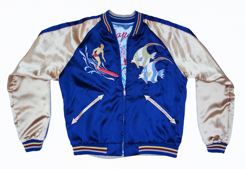 Mid-1950's sukajan from Japan (produced in China), with American themes (TRC 2021.0626).