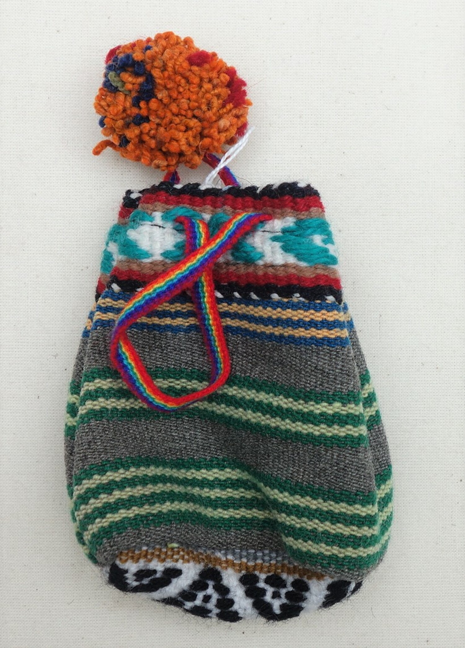 Small bag with woven designs from Peru, c. 2020 (TRC 2021.2071).