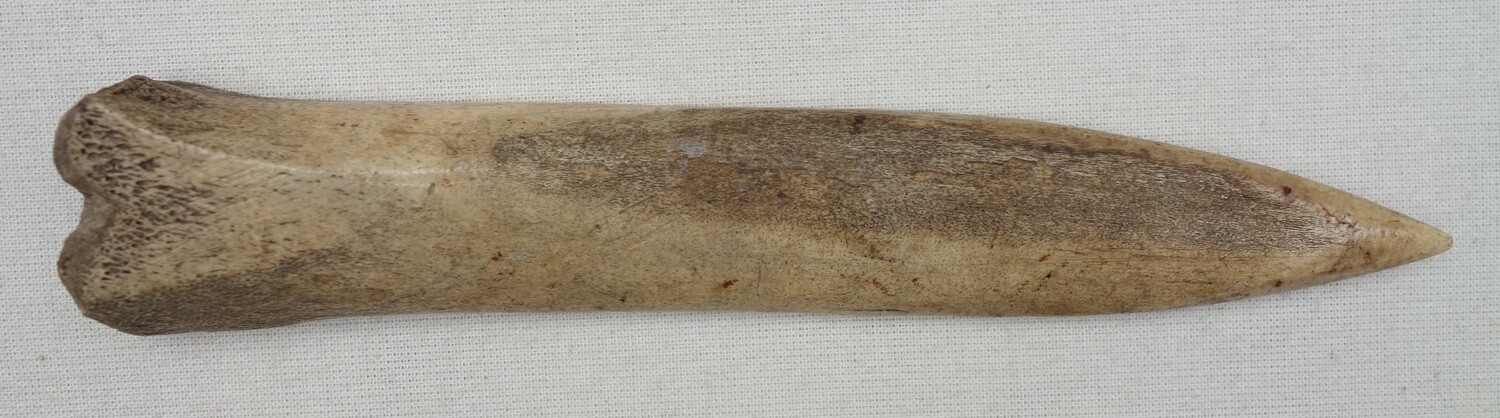 Simple knitting sheath made from a piece of bone, the Netherlands, late 19th century (TRC 2023.2355).