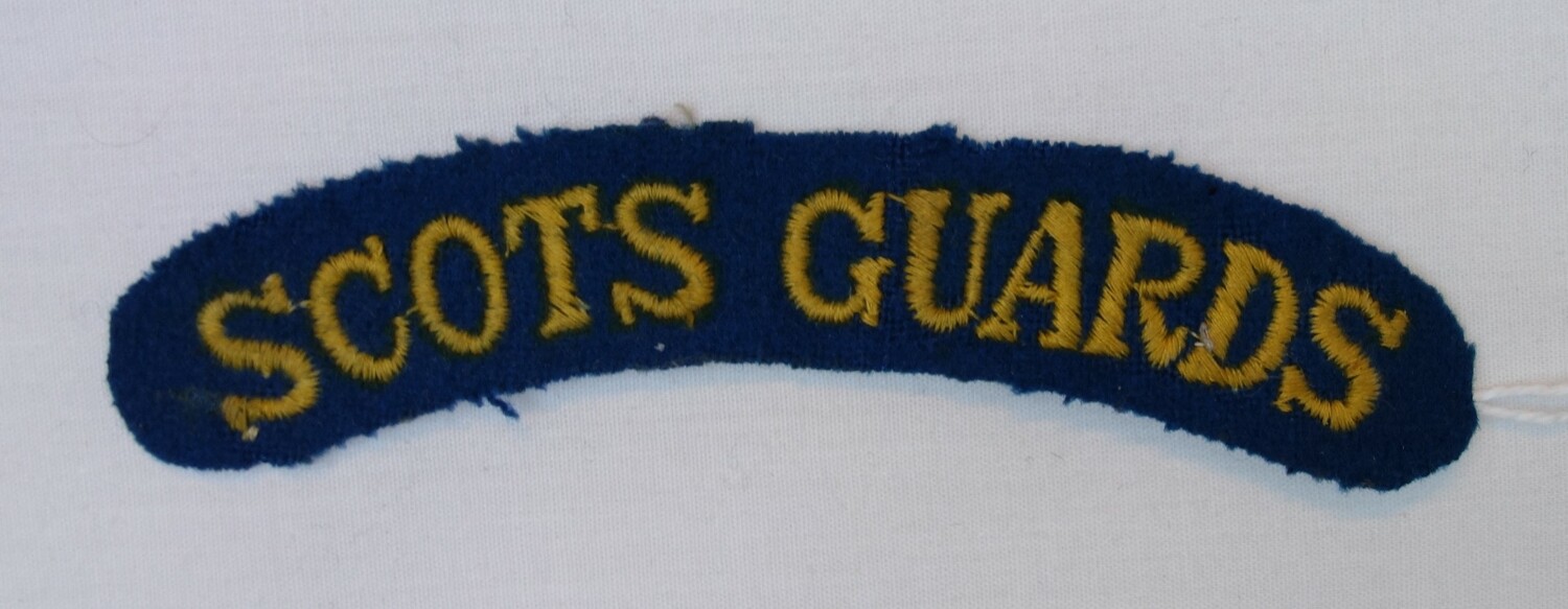 Uniform badge of the Scots Guards, c. 1944 (TRC 2023.2567.04).