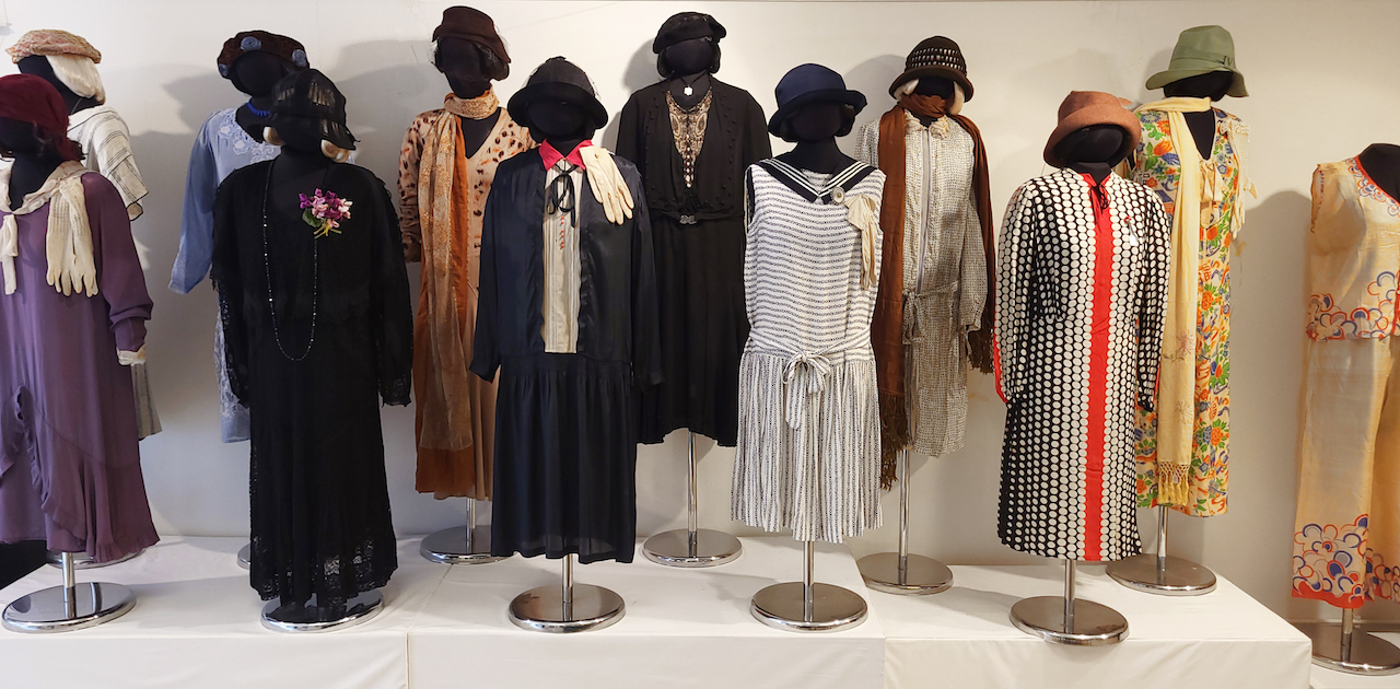 TRC exhibition "The 1920s from head to toe: Fashion from 100 years ago". From Monday 2 October 2023. Photograph by author.