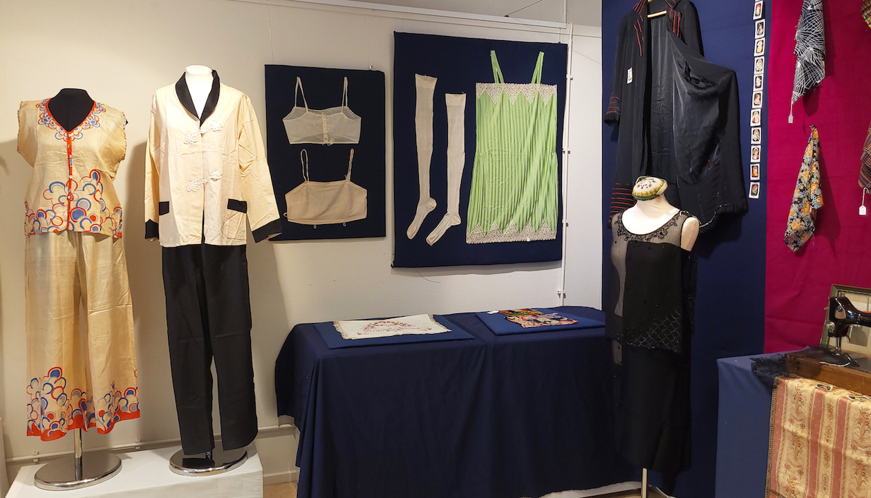 TRC exhibition "1920s from head to toe: Fashion from 100 years ago". From Monday 2 October 2023. Photograph by author.