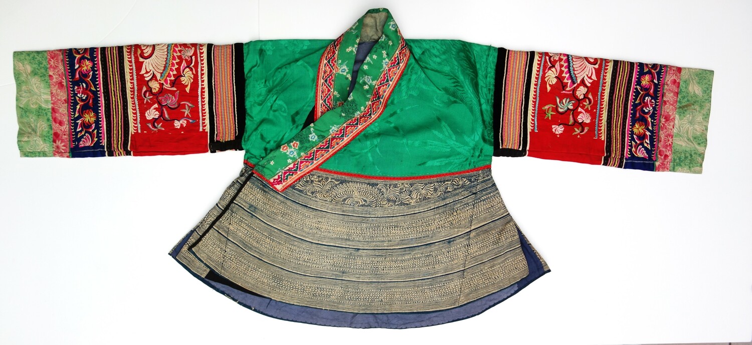 Fig. 9. Jacket, cotton and silk. Douqing Miao, China, 20th century (TRC 2024.2599).