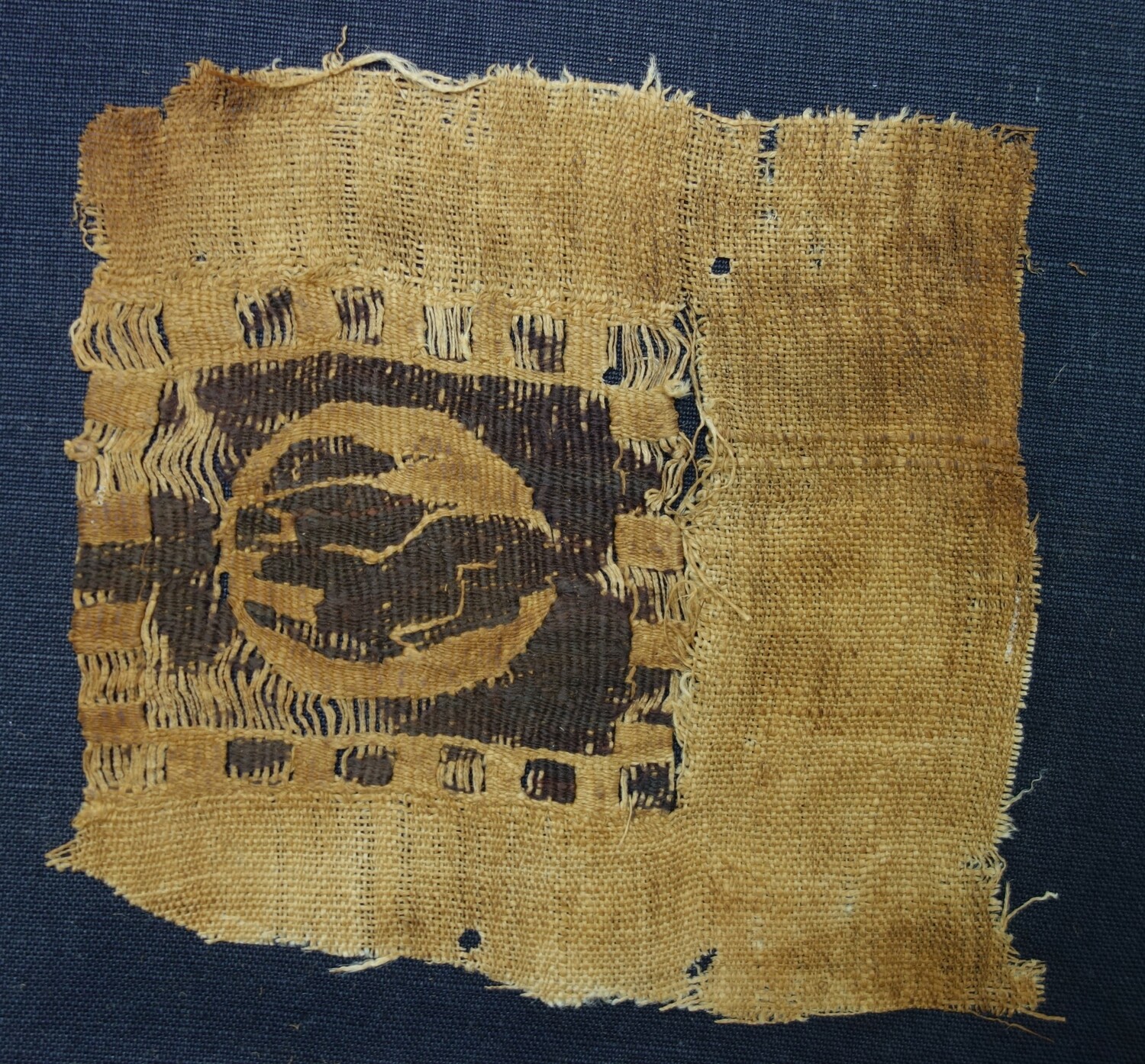 Koptisch weefsel uit Egypte, ca. 4de eeuw na Chr. (TRC 2025.0012), geschonken door Titia Huisman.
