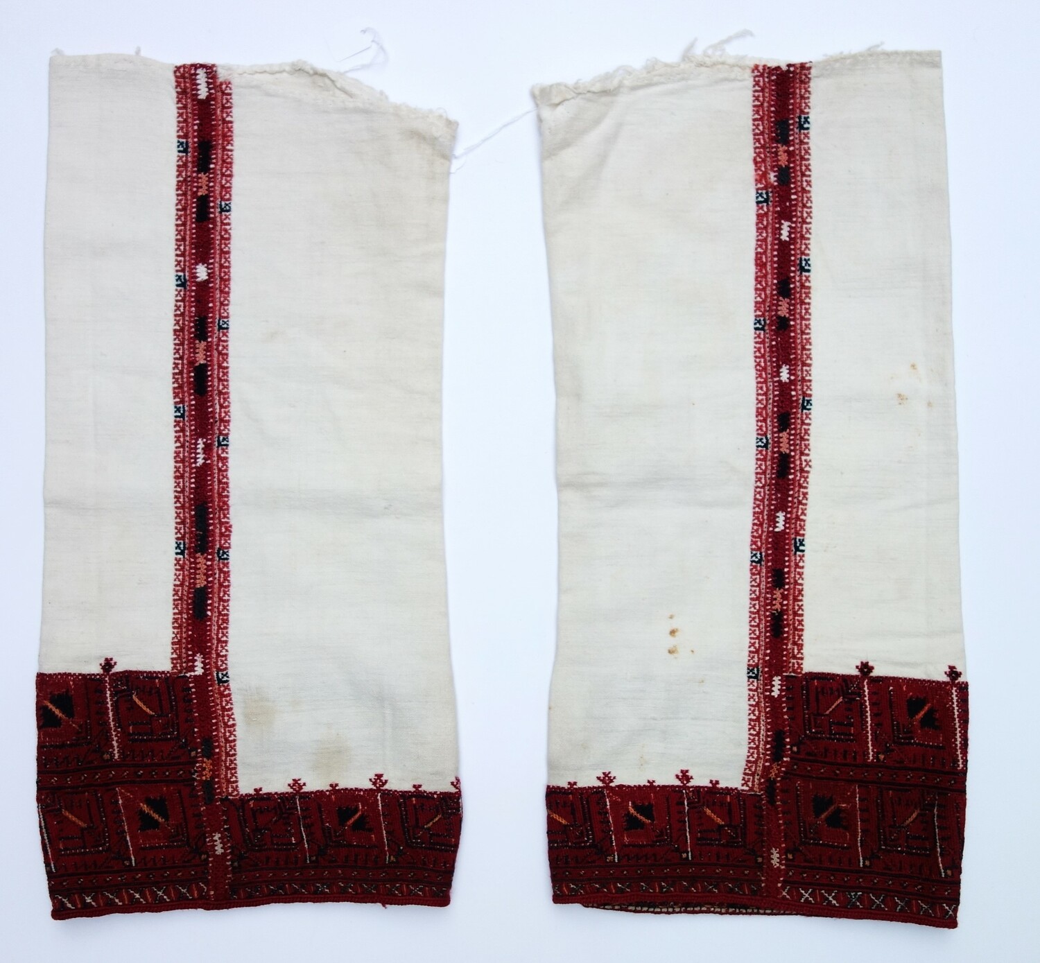 Fig. 5. Pair of embroidered sleeves from North Macedonia, 20th century (TRC 2025.0251a-b).