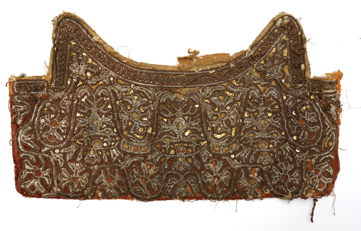 Embroidered panel that may be Polish in origin, late 19th - early 20th century, revently donated to the TRC (TRC 2025.0376b).