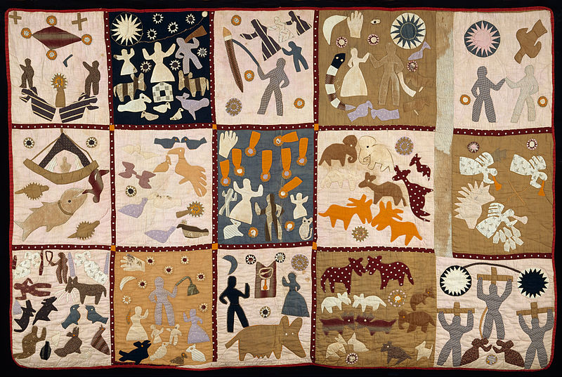 The Pictorial Quilt, worked by Harriet Powers, and completed in 1898.