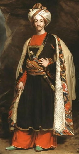 Colin Mackenzie in his Afghan dress, after 1843. by James Sant. Courtesy National Army Museum, London, NAM. 1961-10-61-1. 