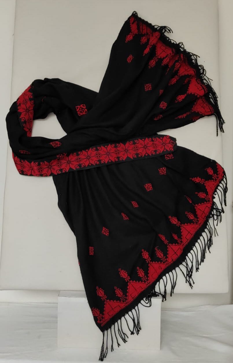 Embroidered shawl, presented by Ghada Abhari.