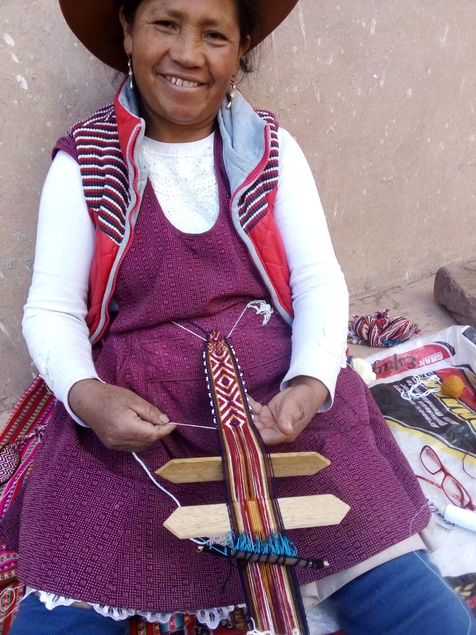 The weaver Hermenegilda from Chinchero, Peru.