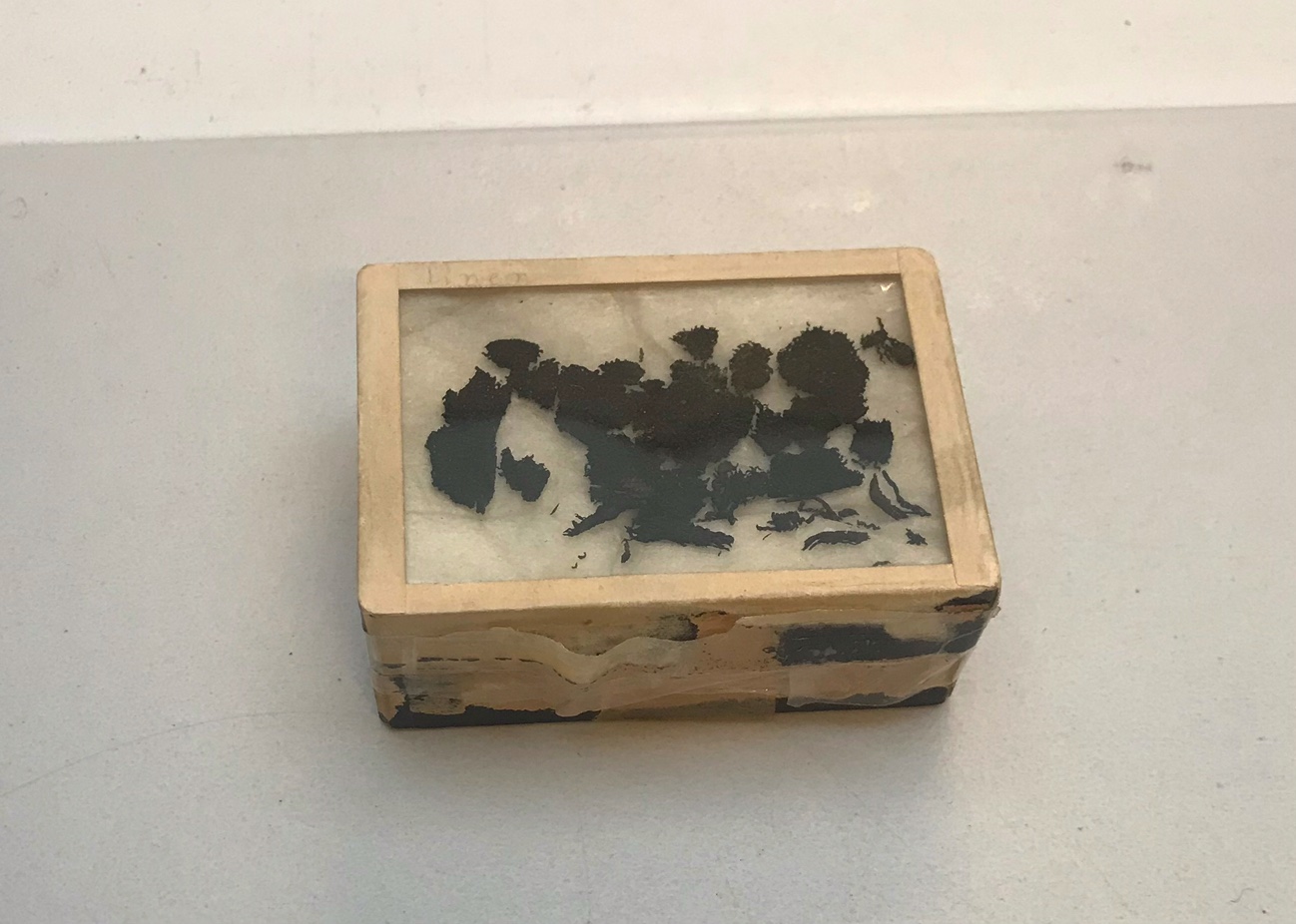 Fragments of a linen textile from Çatal Hüyük, Turkey, c. 5000 BC (TRC 2000.0018).