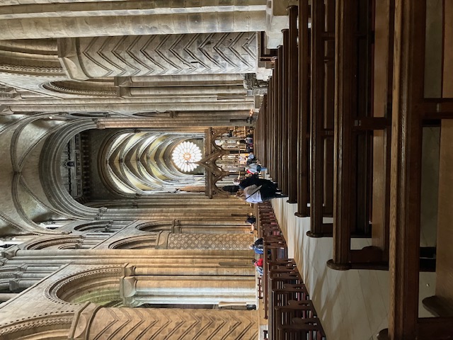 Inside the Early Gothic cathedral of Durham. Photograph: Willem Vogelsang
