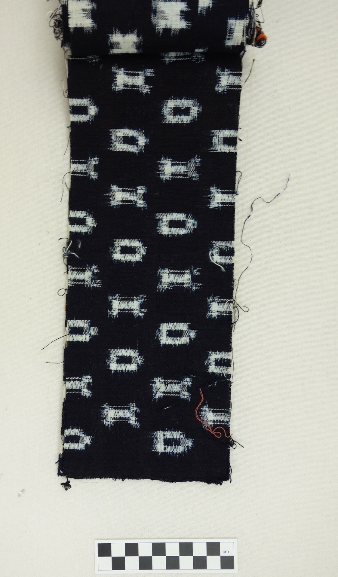Fig. 1. Kasuri cloth sample (TRC 2017.1478-23). Japan, 20th century.