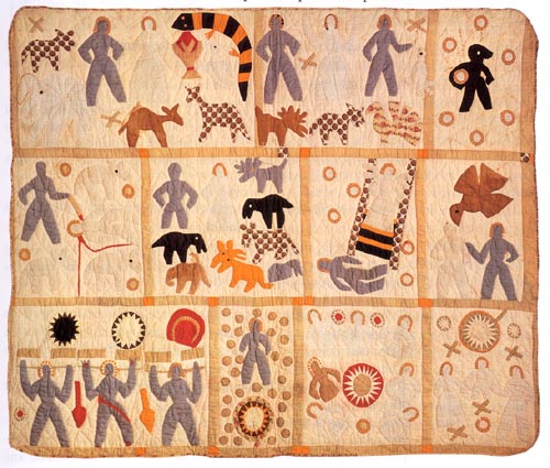 The Bible Quilt, completed by Harriet Powers in 1886.