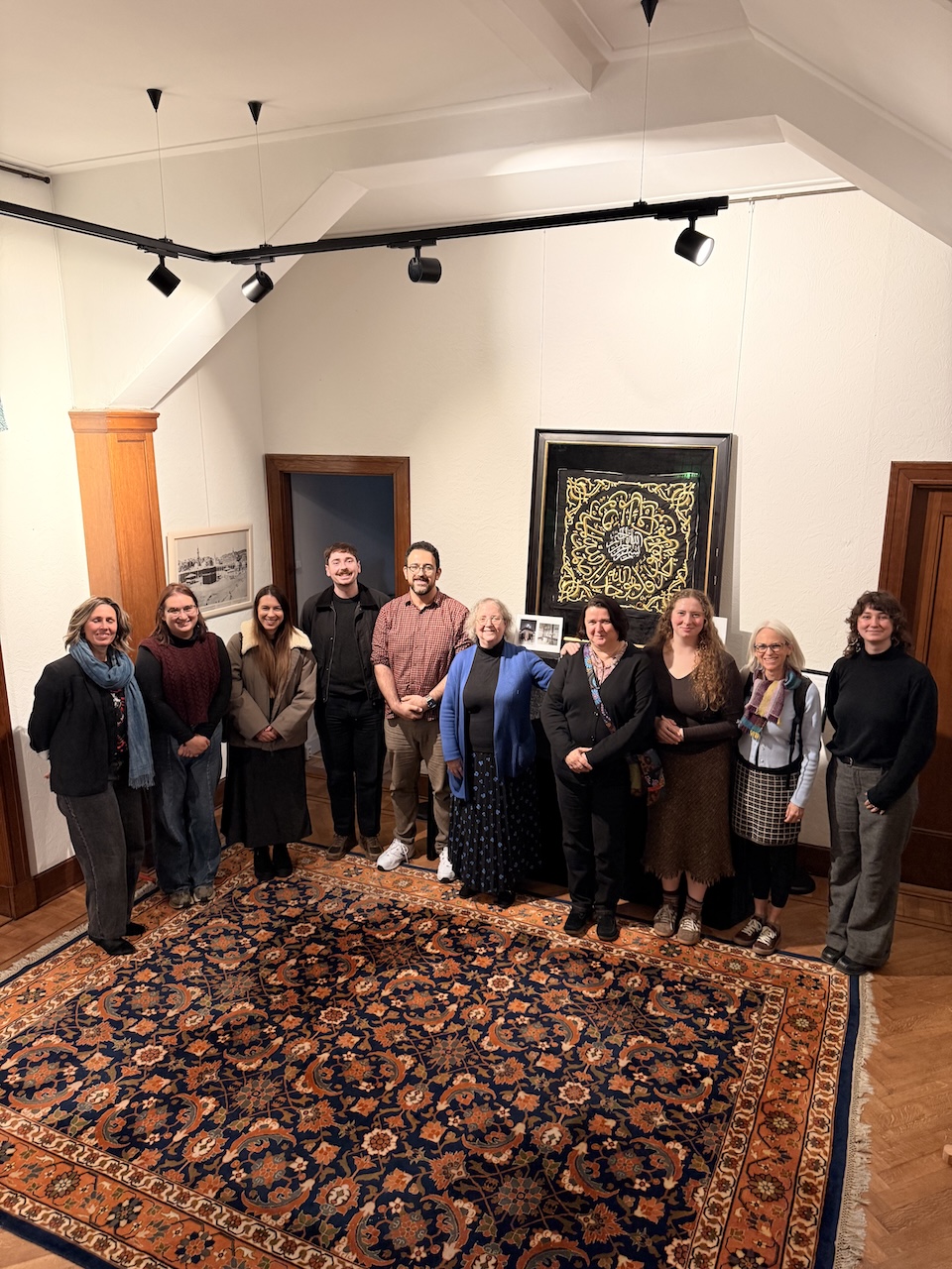 Group photograph of the participants of the TRC Intensive Textile Course, taken in the central hallway of Boerhaavelaan 6, 12-16 October 2026