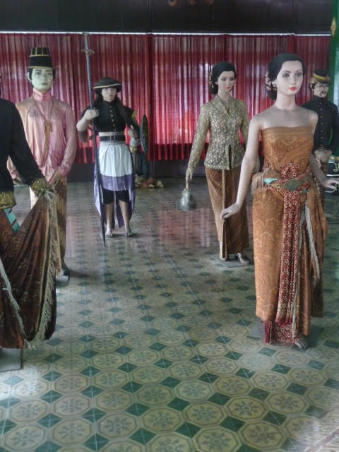 Examples of royal batik from the kraton (palace) in Yogyakarta