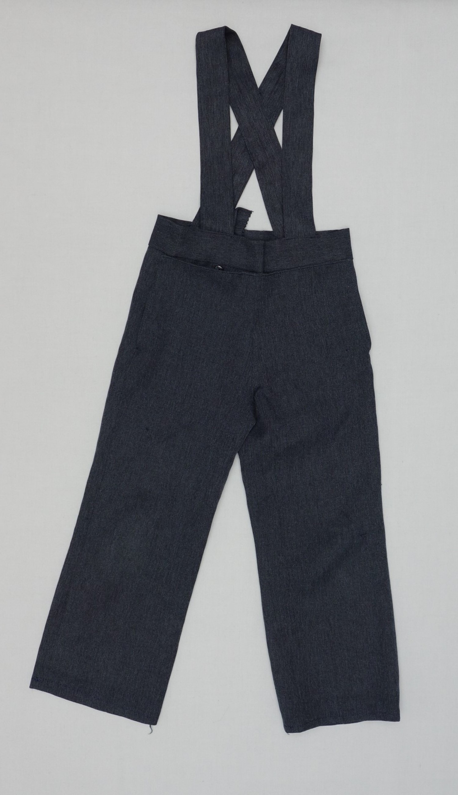 Pair of trousers for an Amish man, from Jamesport, Missouri, USA, 2017 (TRC 2017.2986).