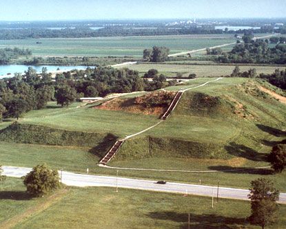 One of the Cahokia Mounds, Illinois, USA.