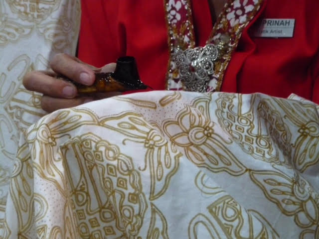 Batik supplies for sale in department store