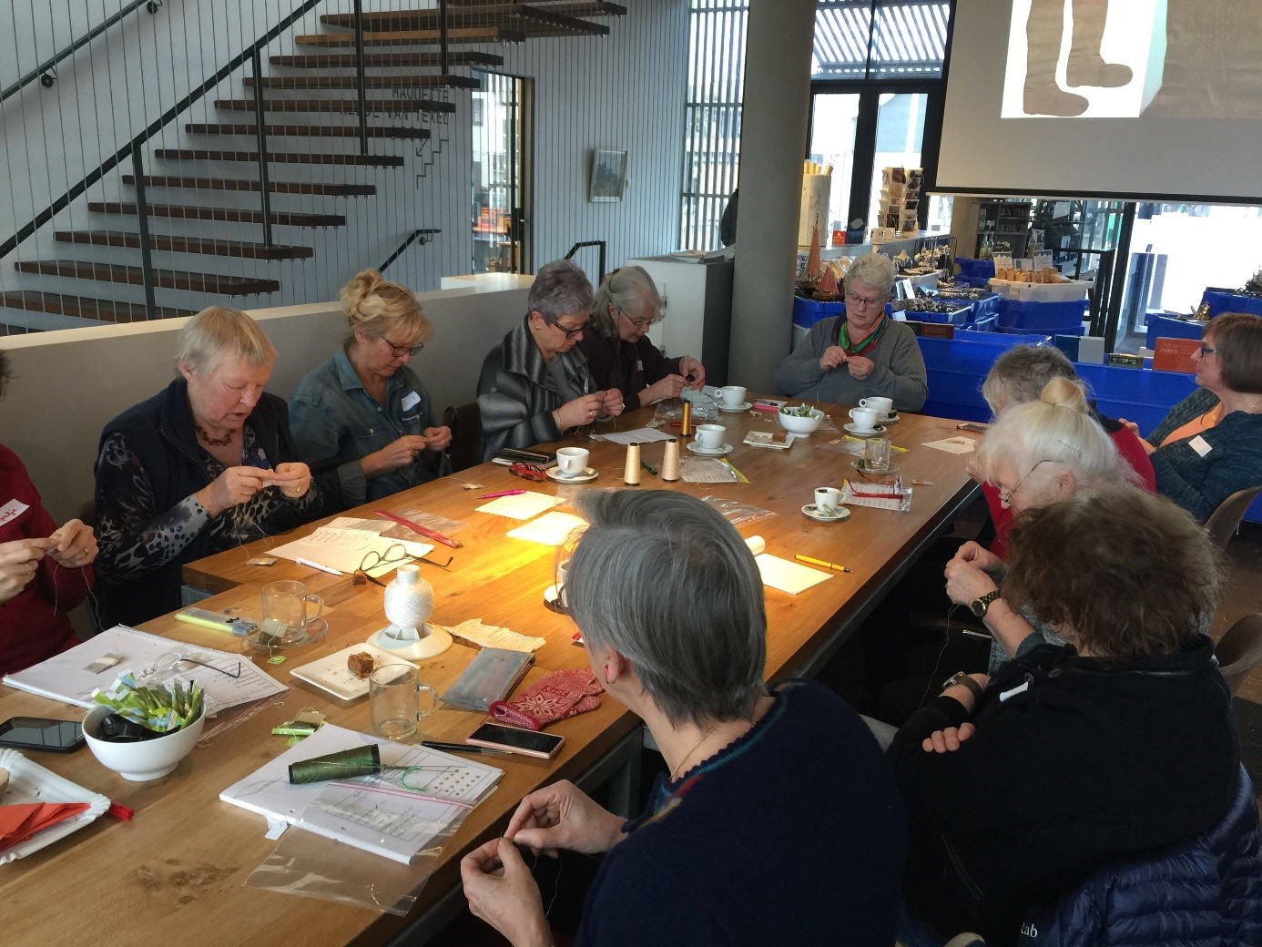 10 maart 2018: Reconstructie van 17de-eeuwse kousen uit een scheepswrak gevonden voor de kust van Texel. Foto: Museum Huis van Hilde, Castricum.