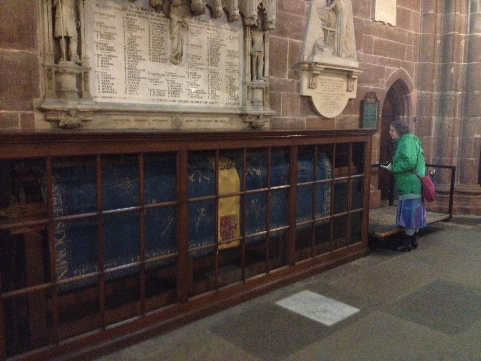 Chester cathedral, embroidered hearse cloth