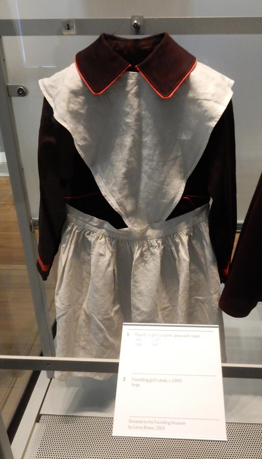 Outfit for an orphan girl, early 20th century, Foundling Museum, London.