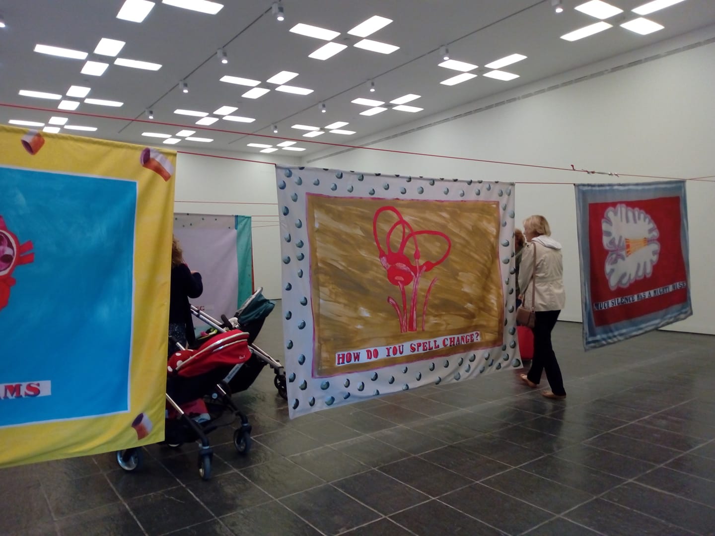 Kangas at the exhibition “Our Kisses are Petals’, at Newcastle’s BALTIC Centre for Contemporary Art. Photograph: Shelley Anderson.