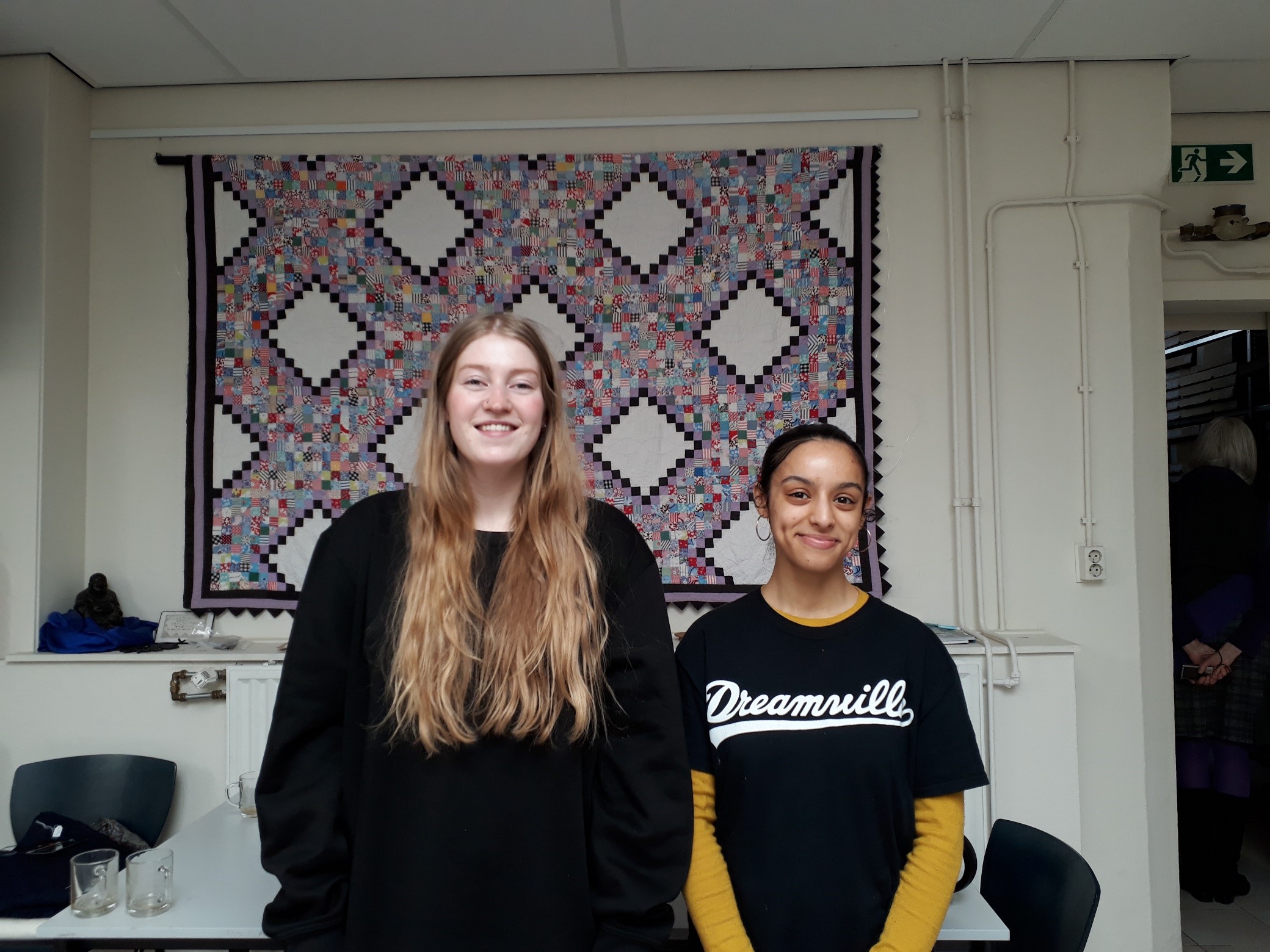 Kate and Kazna at the TRC, March 2018