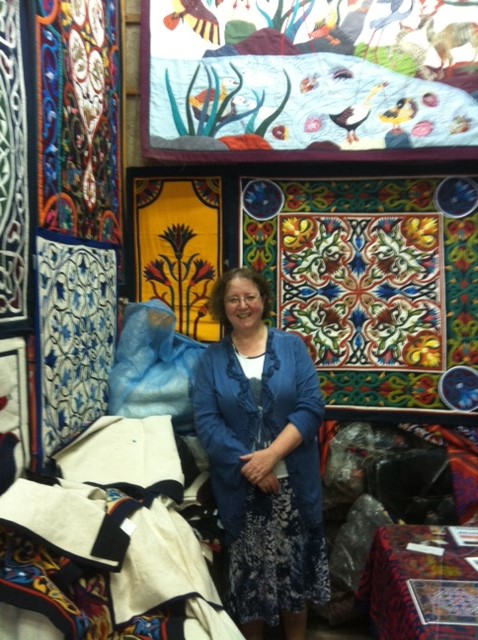 Gillian at al-Farouk in the Street of the Tentmakers, Cairo.